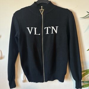 VLTN Women's Black Cardigan Sweater